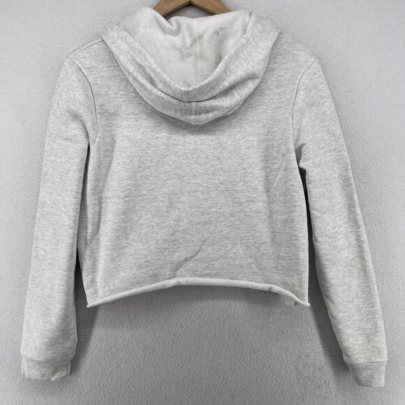 UNIVERSITY OF VERMONT Hoodie Womens M Catamounts Cropped Cutout Fleece Gray - Picture 2 of 15